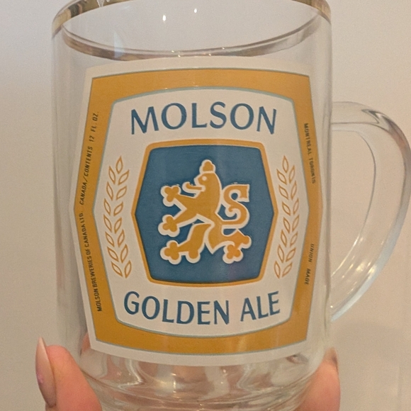 Molson Golden Ale Glass Mug - Picture 2 of 7